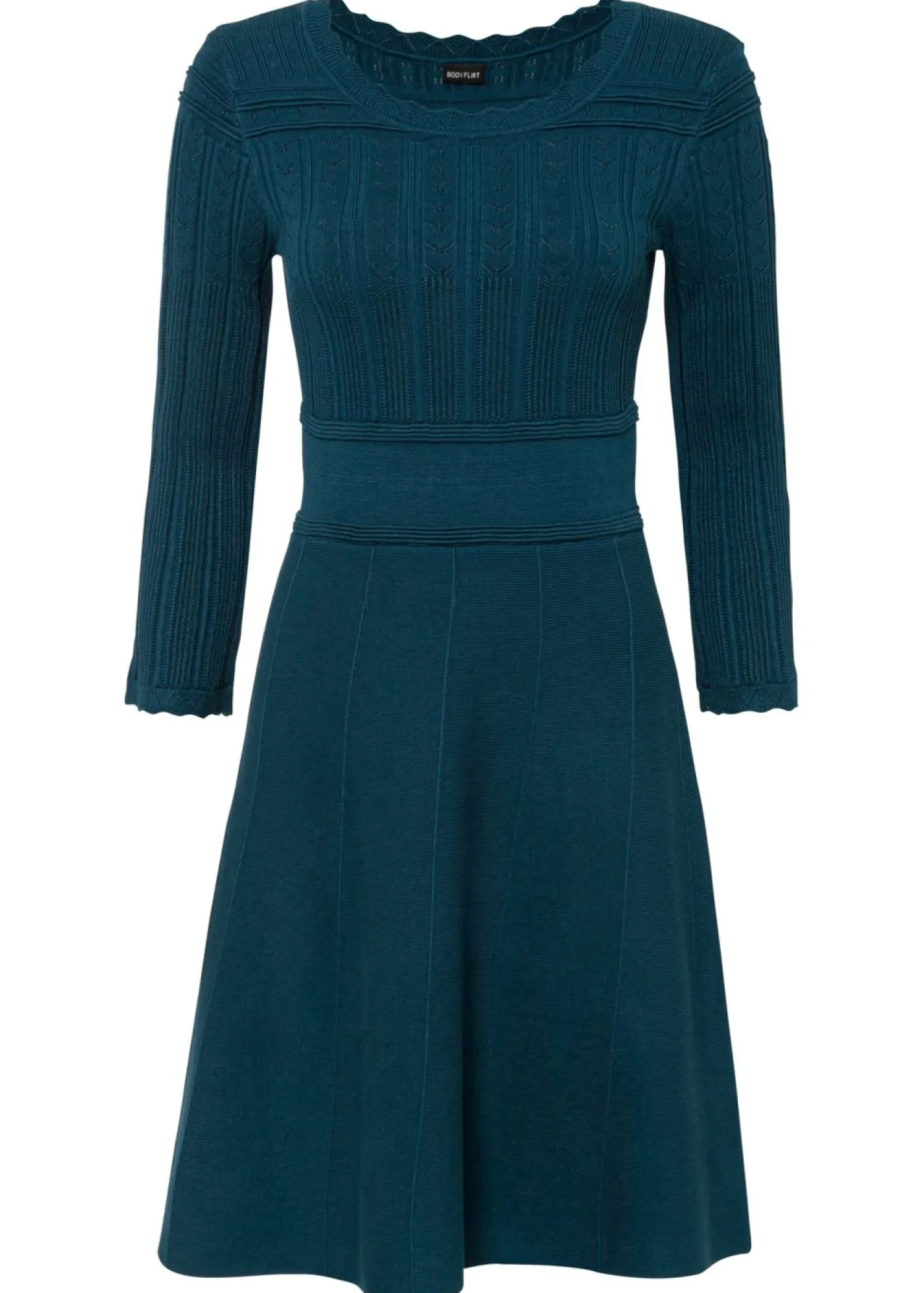 Best Vestido de punto con patrón ajour Mujer Vestidos|Ropa De Punto