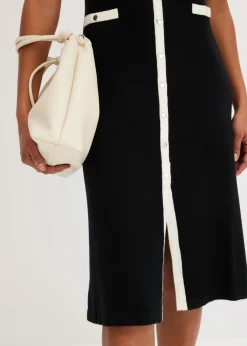 Sale Vestido de punto con viscosa Mujer Vestidos|Novedades