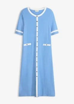 Outlet Vestido de punto con viscosa Mujer Vestidos|Novedades