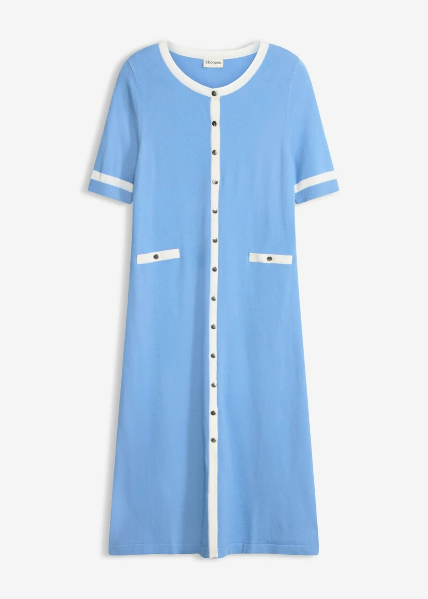 Outlet Vestido de punto con viscosa Mujer Vestidos|Novedades