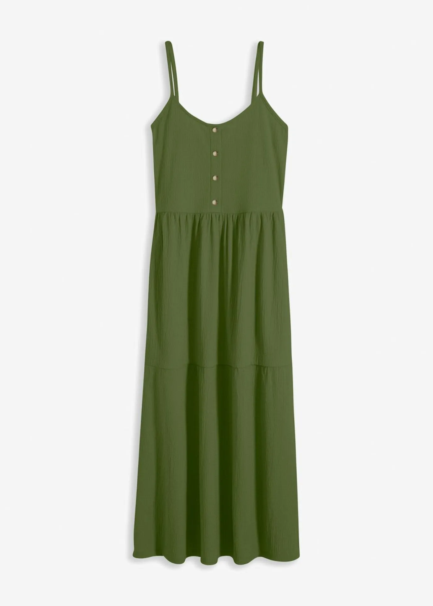 Clearance Vestido de punto con volantes y botones decorativos Mujer Vestidos