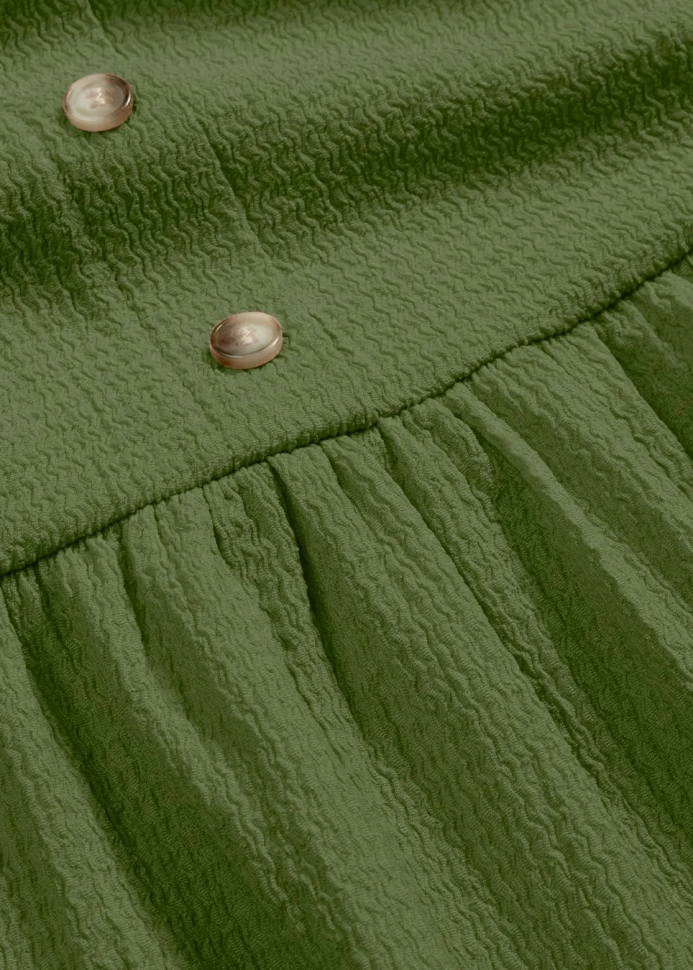 Clearance Vestido de punto con volantes y botones decorativos Mujer Vestidos