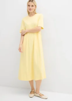 Clearance Vestido de punto de algodón puro Mujer Vestidos|Novedades