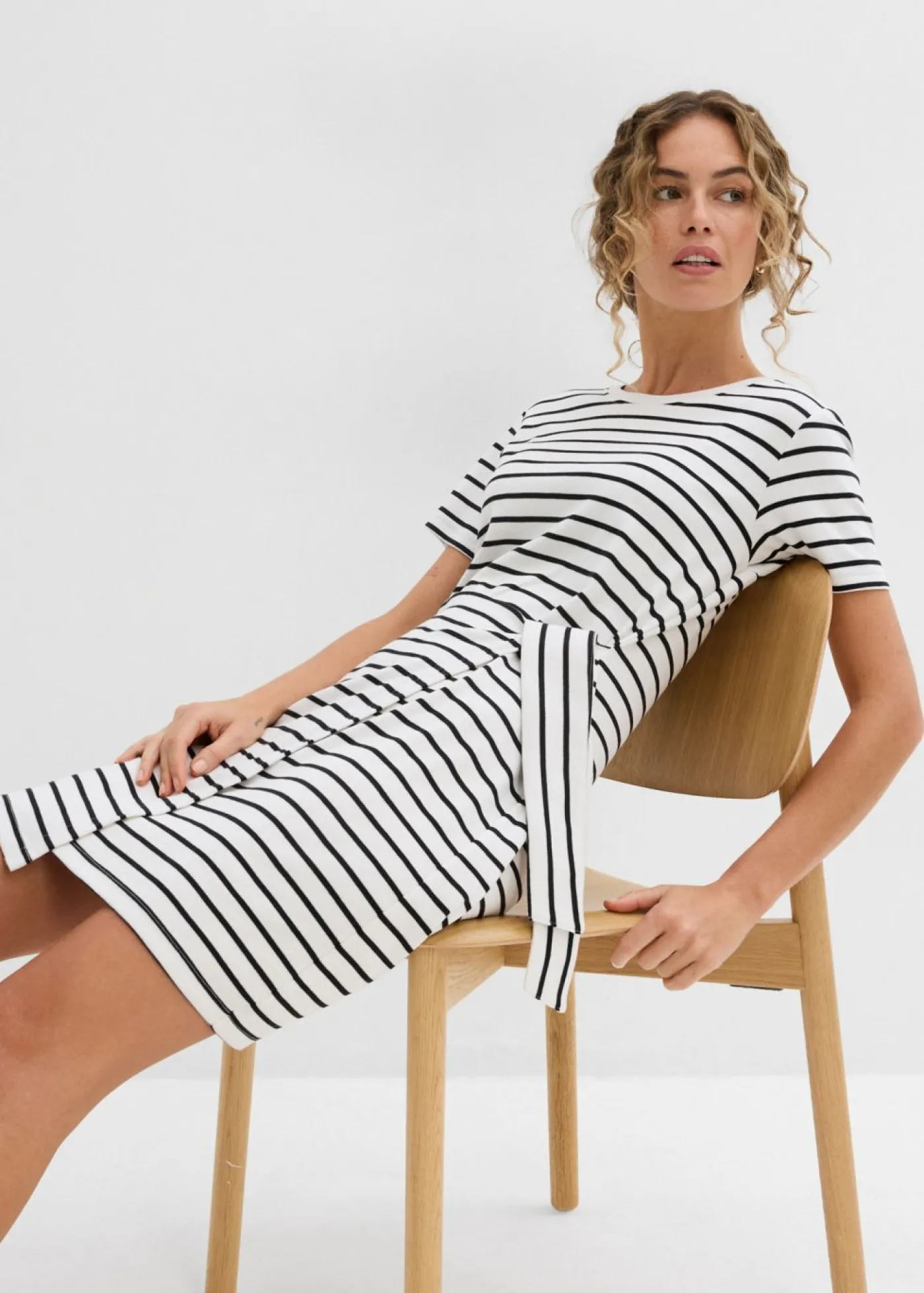 Discount Vestido de punto de algodón puro Mujer Vestidos