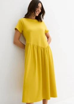 Clearance Vestido de punto de algodón orgánico puro Mujer Vestidos