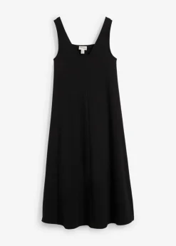 Online Vestido de punto de algodón orgánico puro Mujer Esenciales|Vestidos