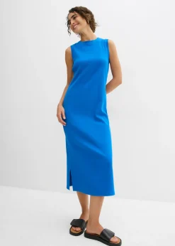 Online Vestido de punto de algodón con elástico Mujer Vestidos