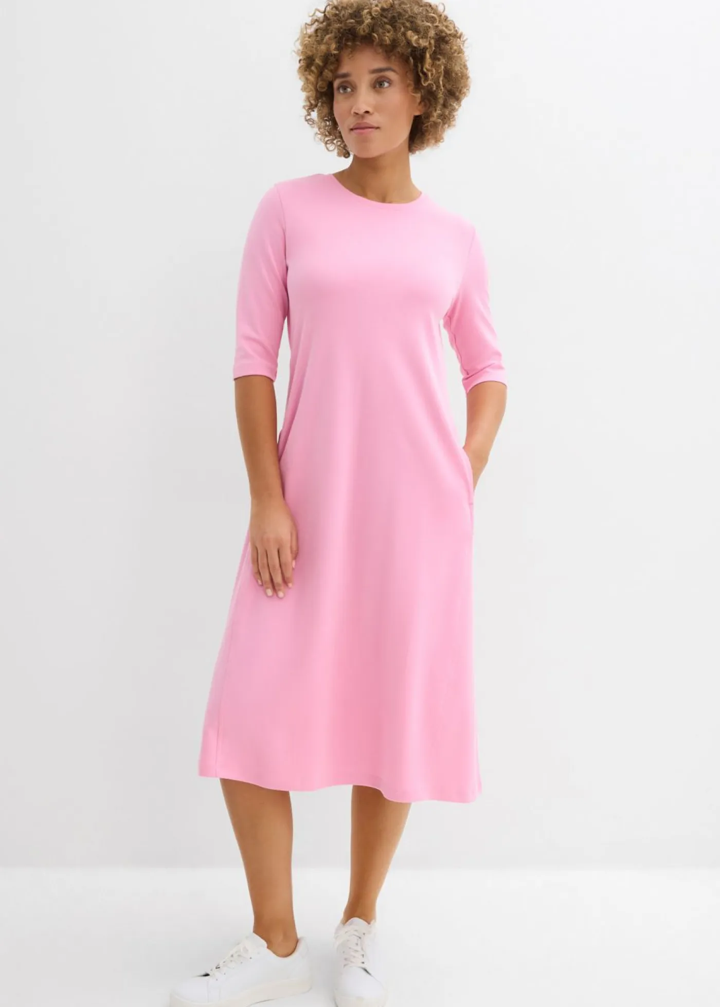 Hot Vestido de punto de algodón grueso Mujer Vestidos|Novedades