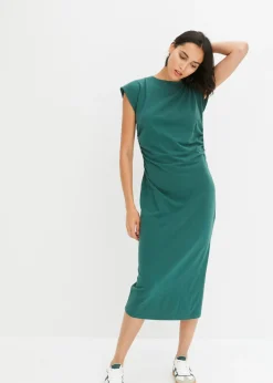 Online Vestido de punto de algodón con elástico Mujer Vestidos