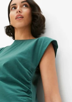 Online Vestido de punto de algodón con elástico Mujer Vestidos