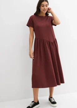 Outlet Vestido de punto de algodón orgánico puro Mujer Vestidos