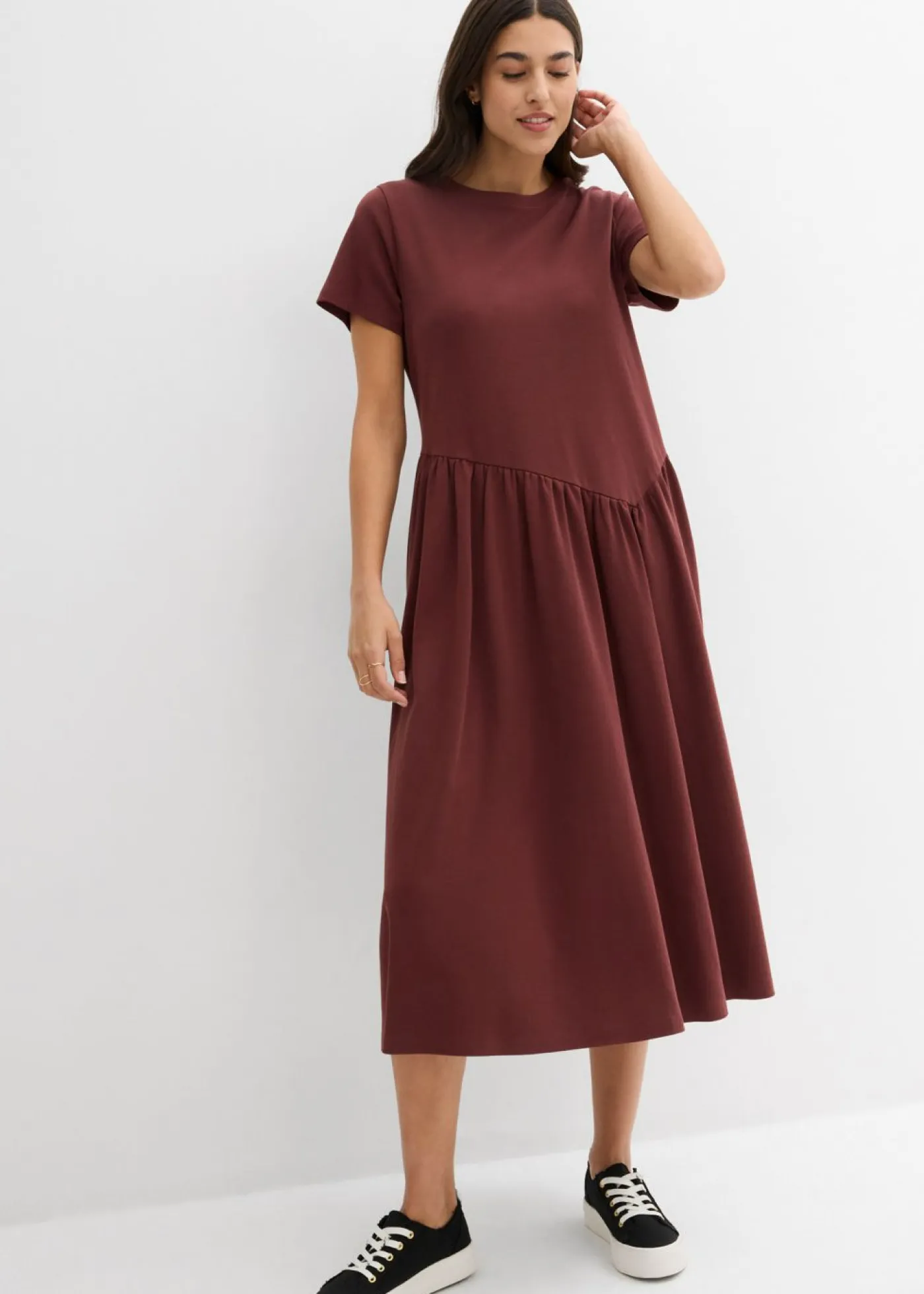 Outlet Vestido de punto de algodón orgánico puro Mujer Vestidos