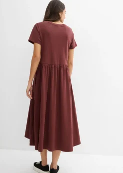 Outlet Vestido de punto de algodón orgánico puro Mujer Vestidos
