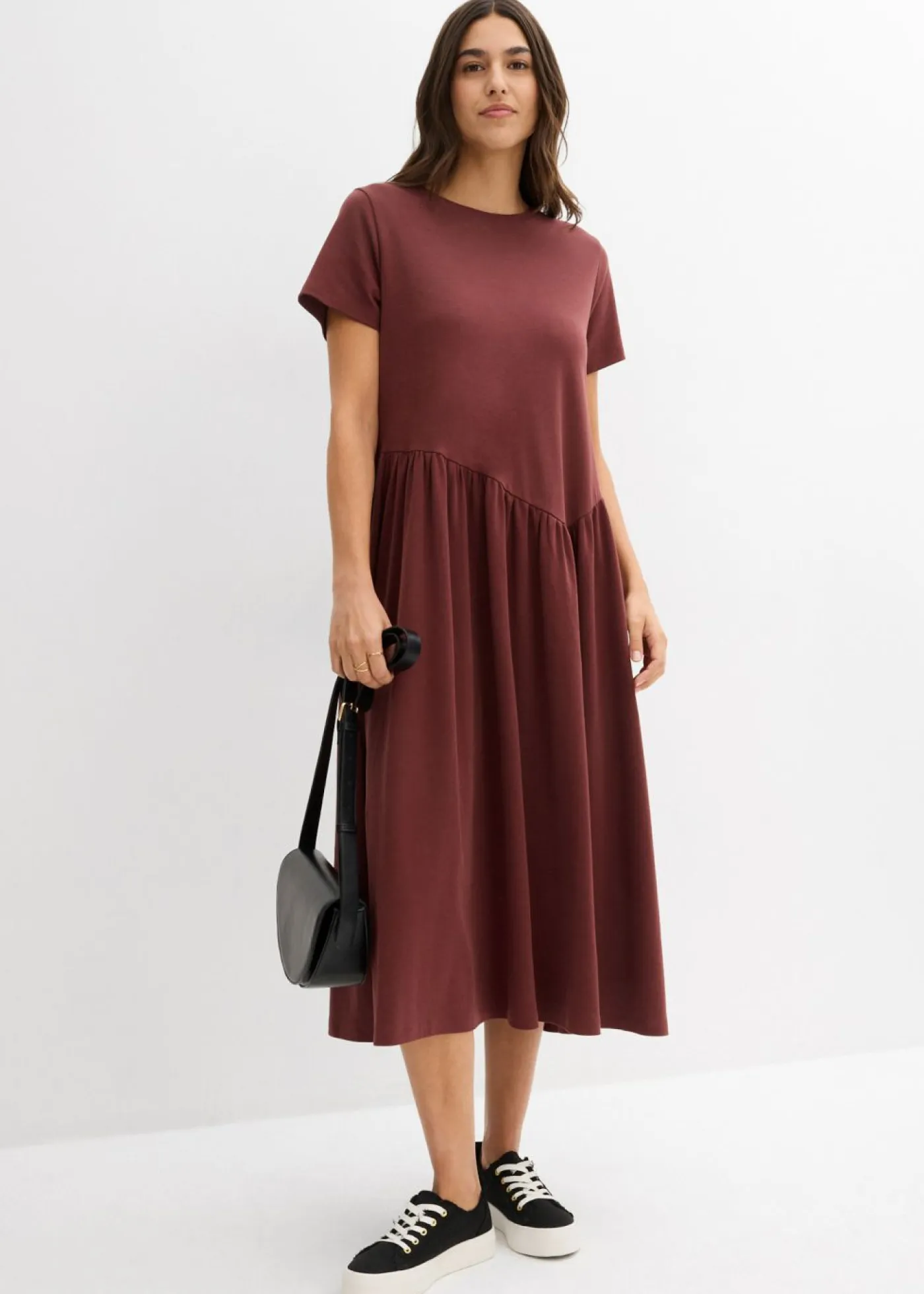 Outlet Vestido de punto de algodón orgánico puro Mujer Vestidos