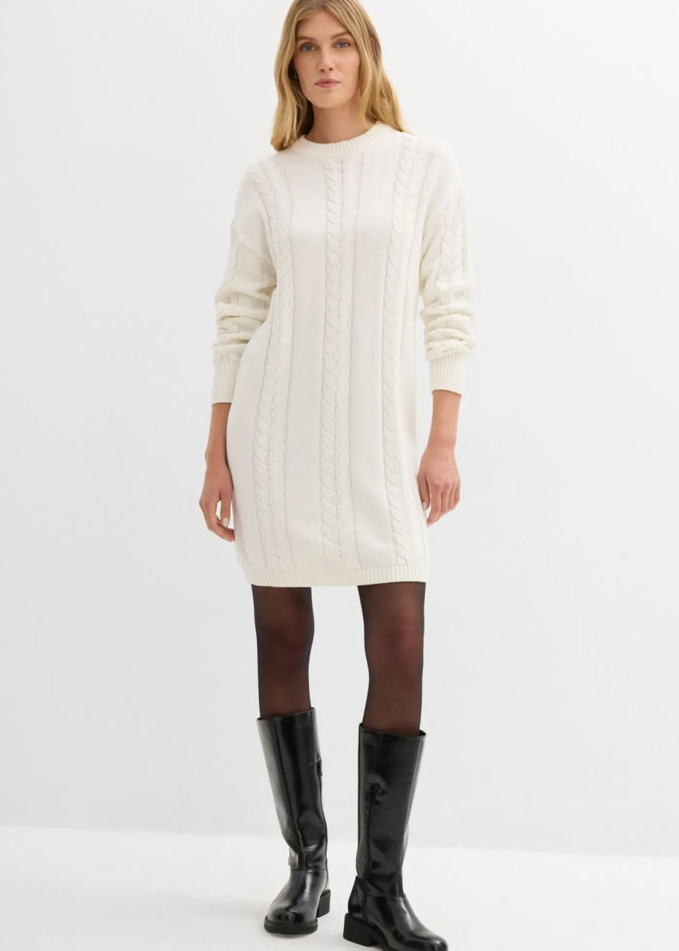 Vestido de punto de algodón puro Mujer Vestidos|Ropa De Punto