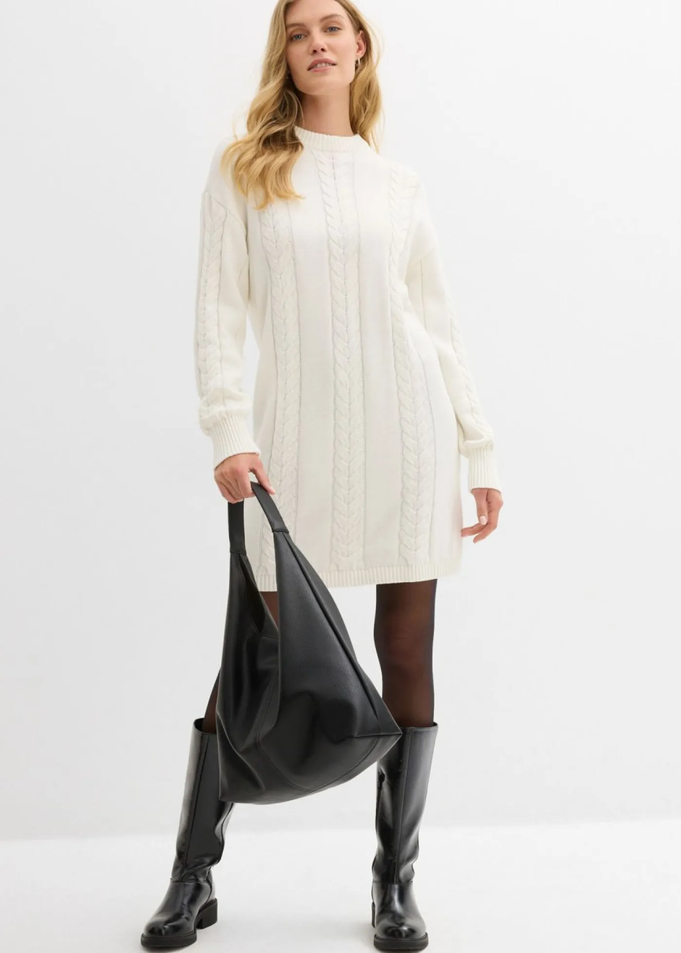 Vestido de punto de algodón puro Mujer Vestidos|Ropa De Punto