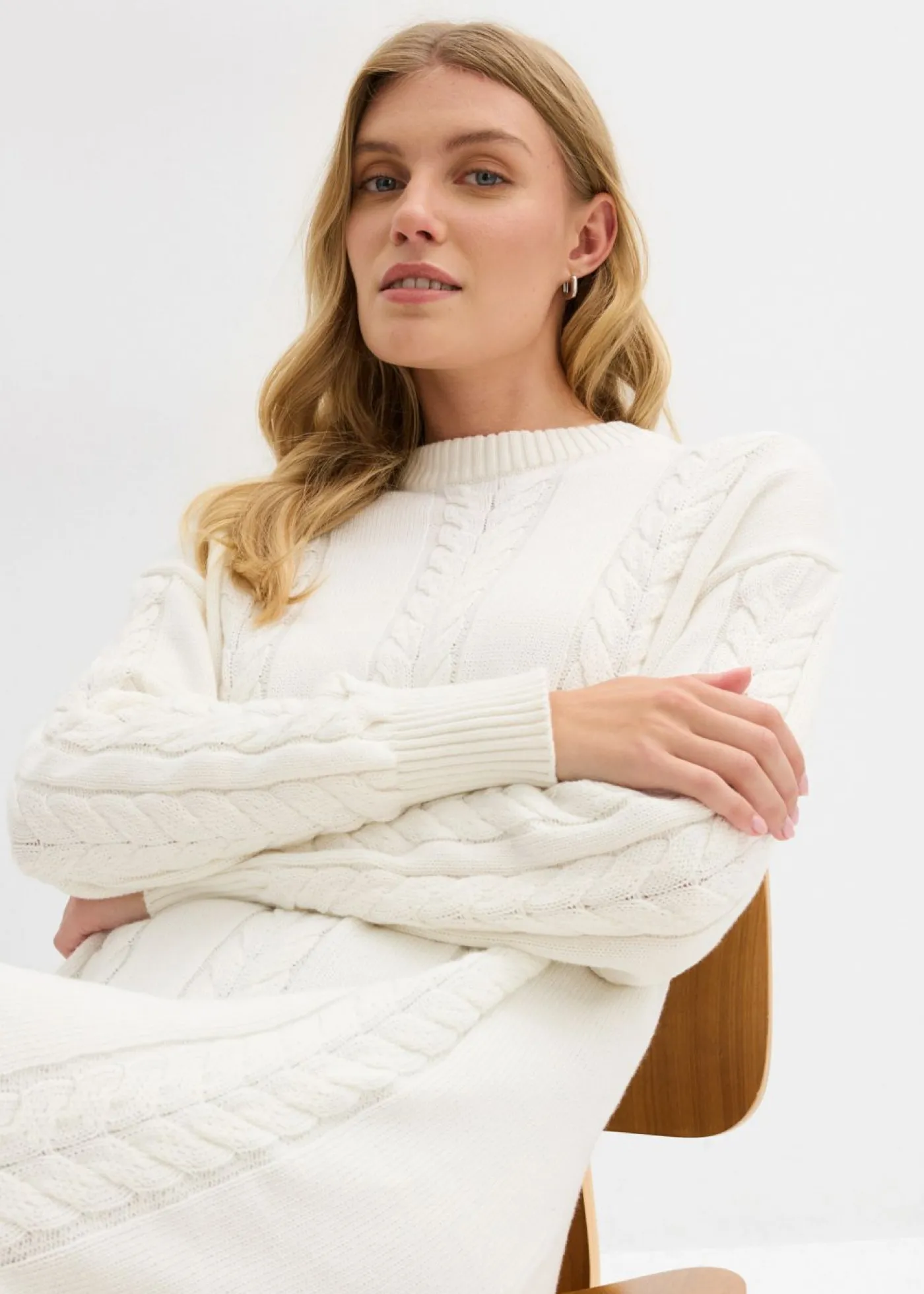 Vestido de punto de algodón puro Mujer Vestidos|Ropa De Punto