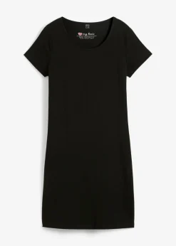 Clearance Vestido de punto de algodón orgánico elástico Mujer Básicos|Vestidos