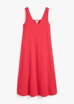 New Vestido de punto de algodón orgánico puro Mujer Esenciales|Vestidos