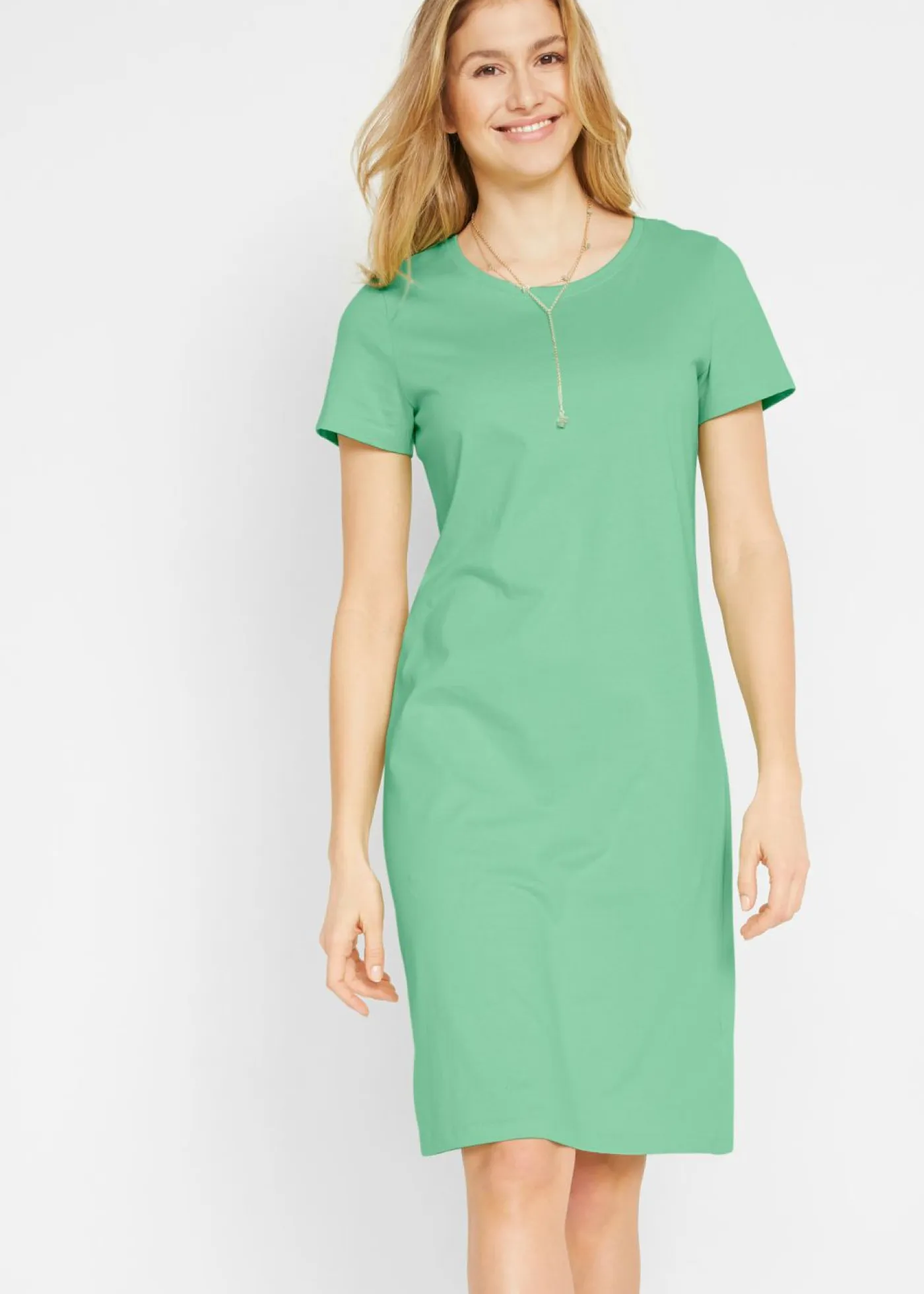 Outlet Vestido de punto de algodón puro (2 unidades) Mujer Básicos|Vestidos