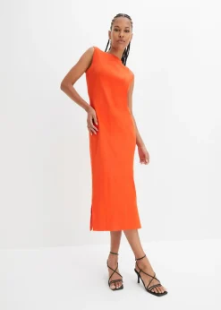 Best Vestido de punto de algodón con elástico Mujer Vestidos