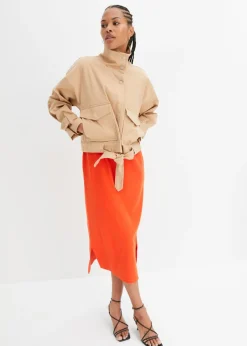 Best Vestido de punto de algodón con elástico Mujer Vestidos