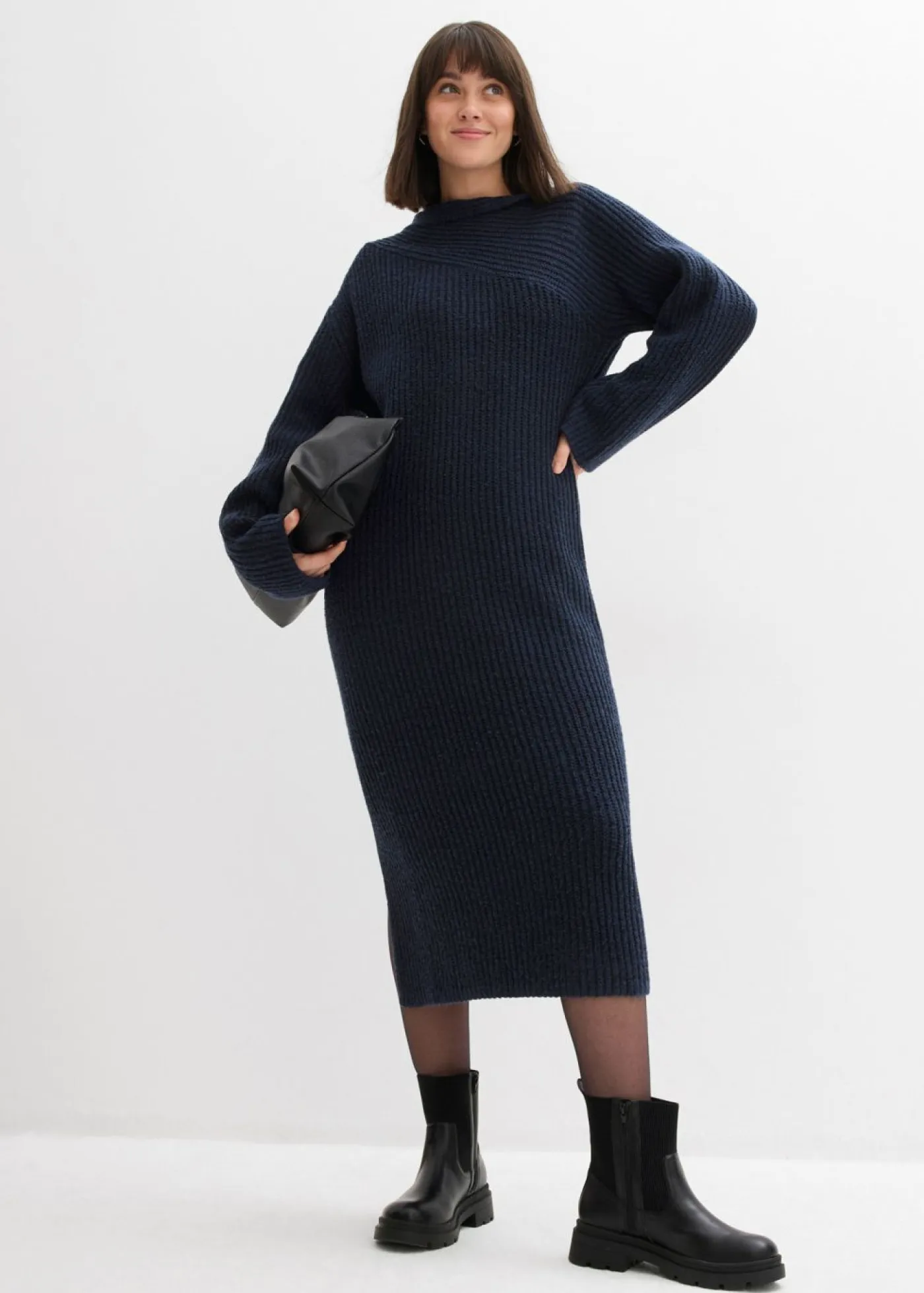 Online Vestido de punto de canalé Mujer Vestidos|Ropa De Punto