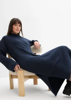 Online Vestido de punto de canalé Mujer Vestidos|Ropa De Punto