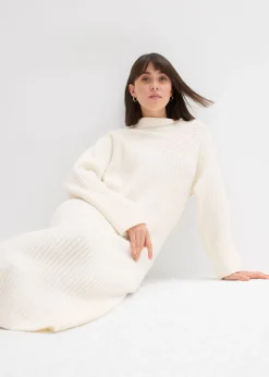 New Vestido de punto de canalé Mujer Vestidos|Ropa De Punto