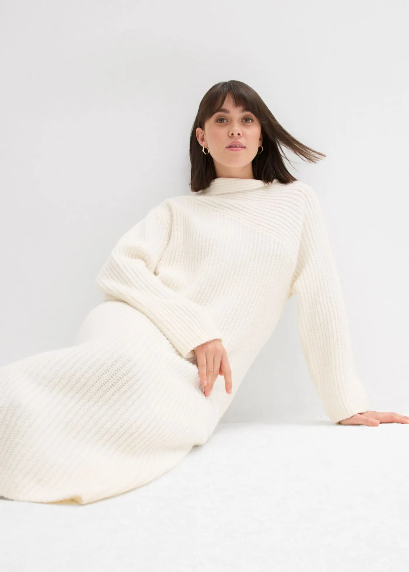 New Vestido de punto de canalé Mujer Vestidos|Ropa De Punto