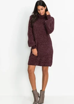Best Vestido de punto de chenilla de poliéster reciclado Mujer Vestidos|Ropa De Punto