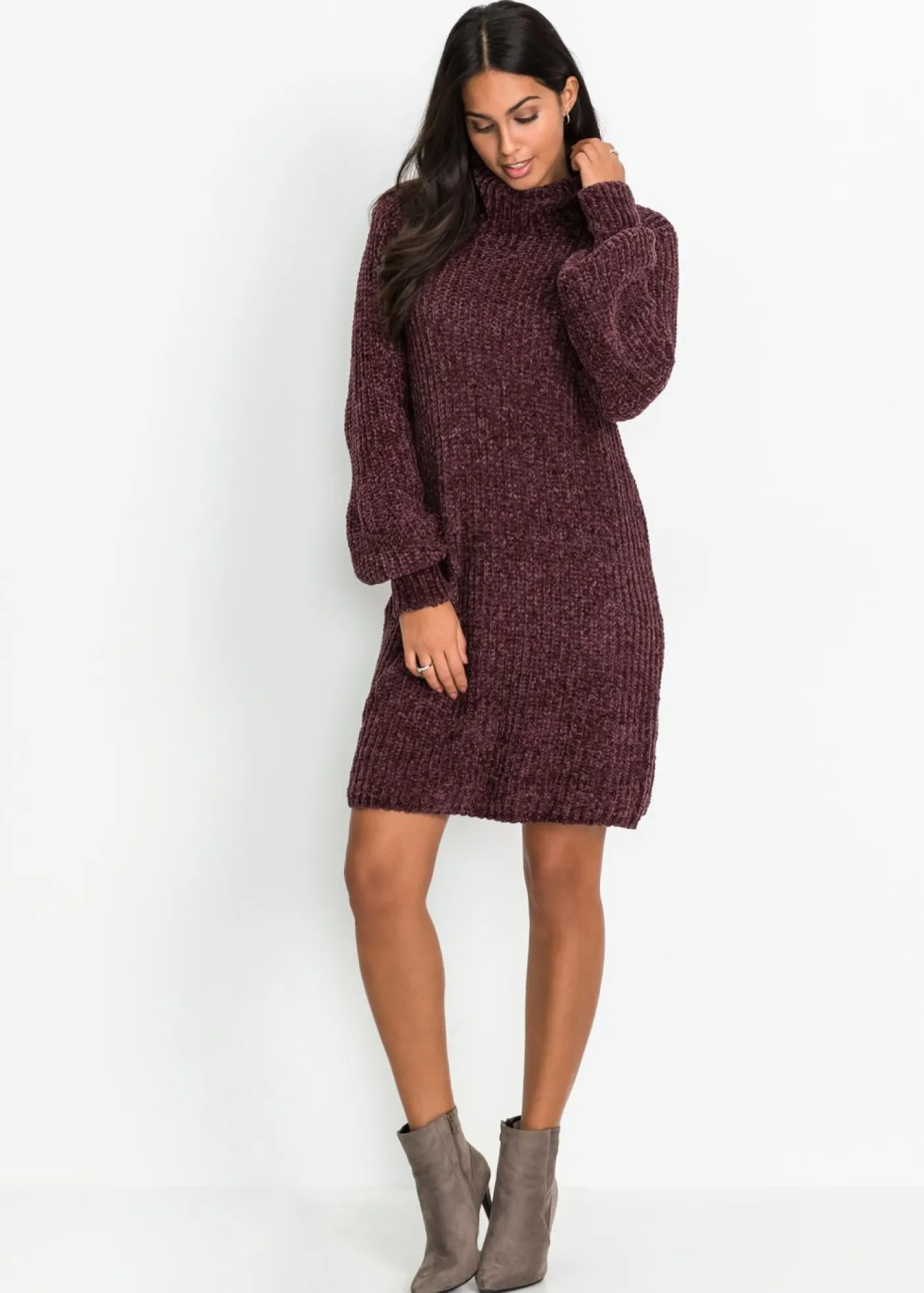 Best Vestido de punto de chenilla de poliéster reciclado Mujer Vestidos|Ropa De Punto