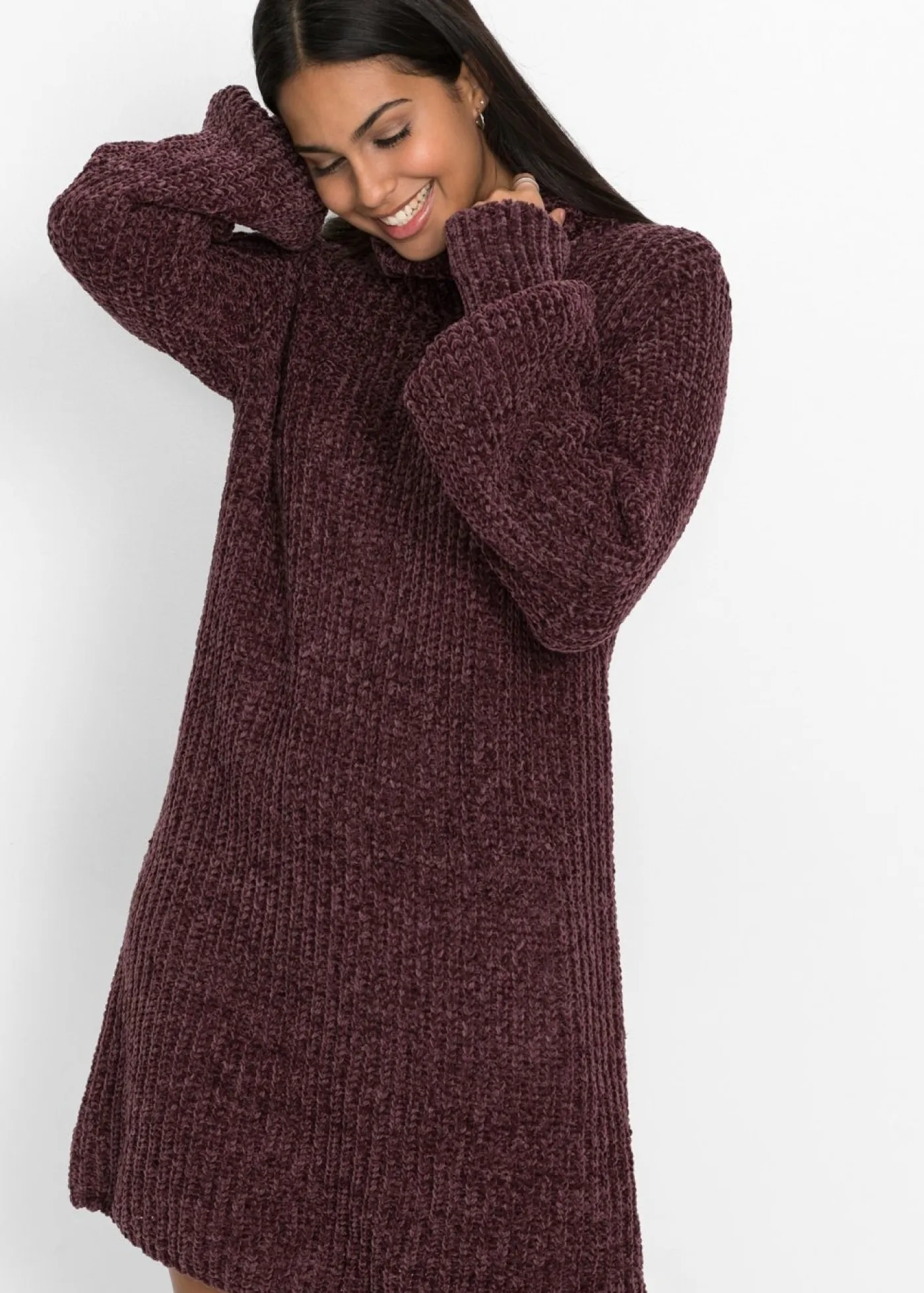 Best Vestido de punto de chenilla de poliéster reciclado Mujer Vestidos|Ropa De Punto