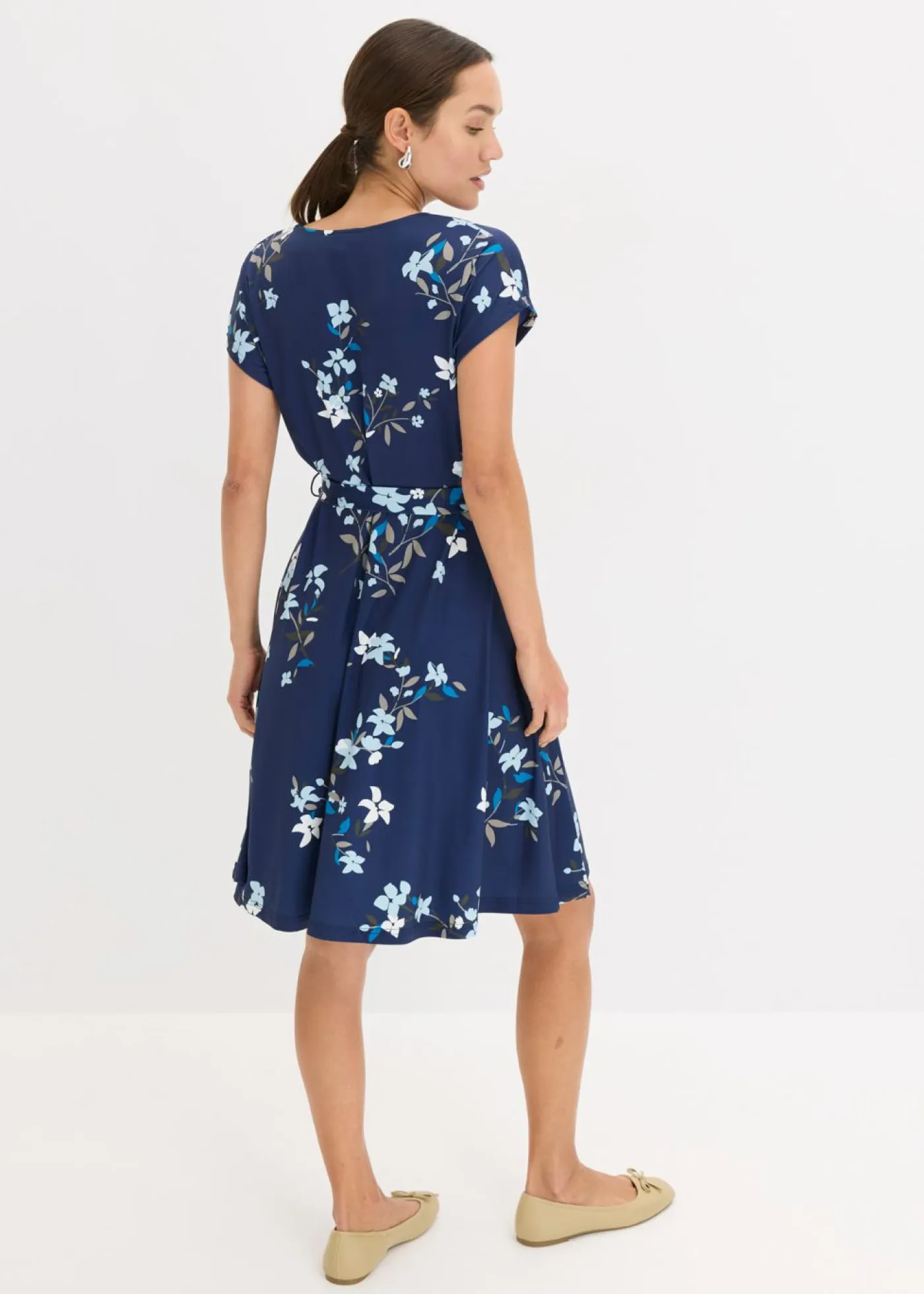 Discount Vestido de punto de diseño cruzado Mujer Vestidos