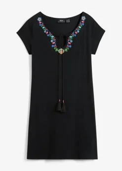 Clearance Vestido de punto de hilo flameado de algodón puro Mujer Vestidos