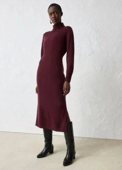 Vestido de punto de lana merina Mujer Premium|Vestidos