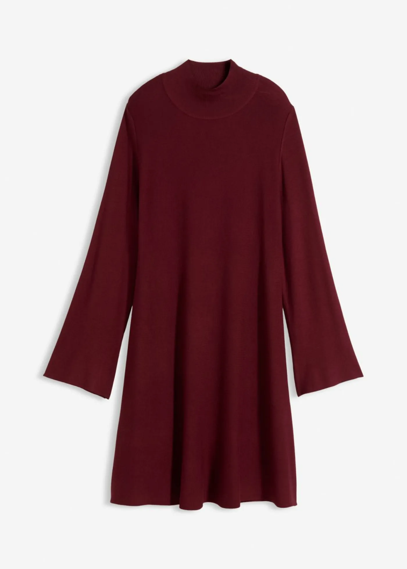 Outlet Vestido de punto de mezcla de viscosa con línea en A Mujer Esenciales|Vestidos