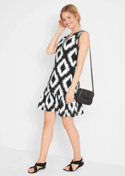 Vestido de punto de mezcla de algodón suave Mujer Vestidos