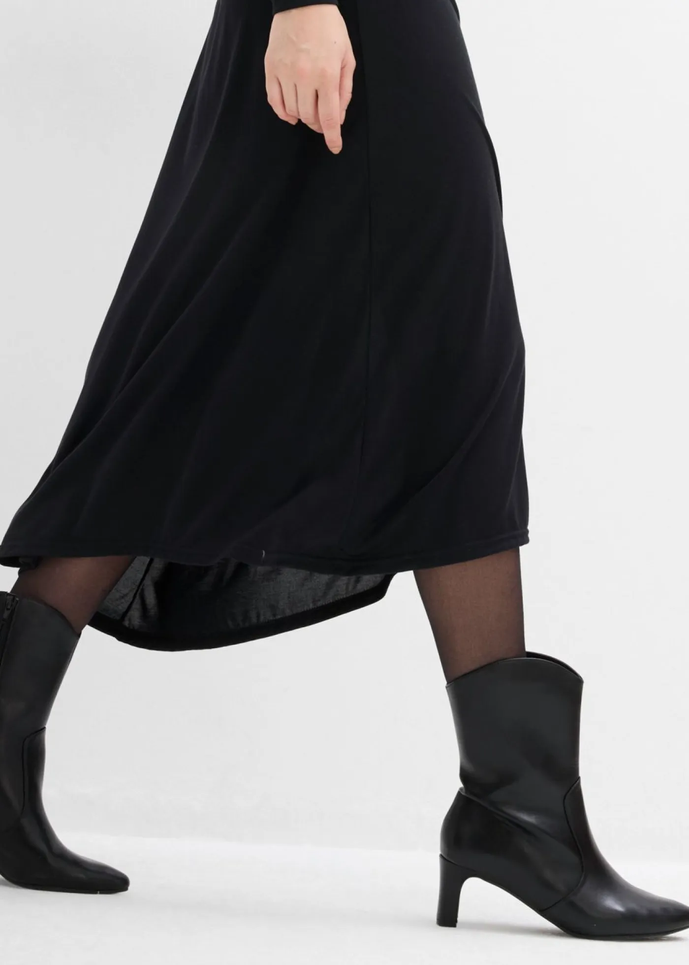 New Vestido de punto de mezcla de modal suave Mujer Esenciales|Vestidos