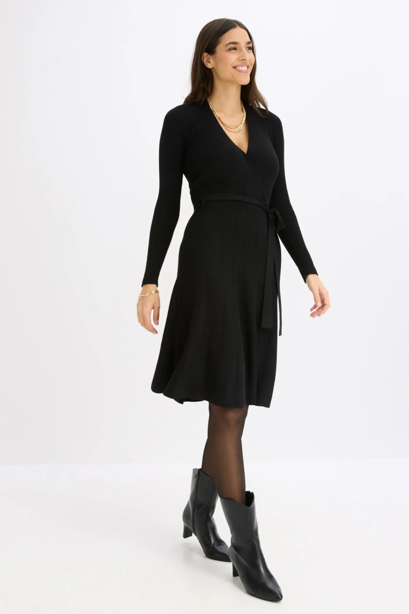 Sale Vestido de punto de mezcla de viscosa Mujer Vestidos|Ropa De Punto