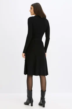 Sale Vestido de punto de mezcla de viscosa Mujer Vestidos|Ropa De Punto
