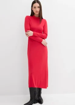 New Vestido de punto de mezcla de modal suave Mujer Esenciales|Vestidos
