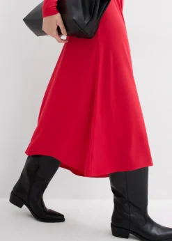 New Vestido de punto de mezcla de modal suave Mujer Esenciales|Vestidos