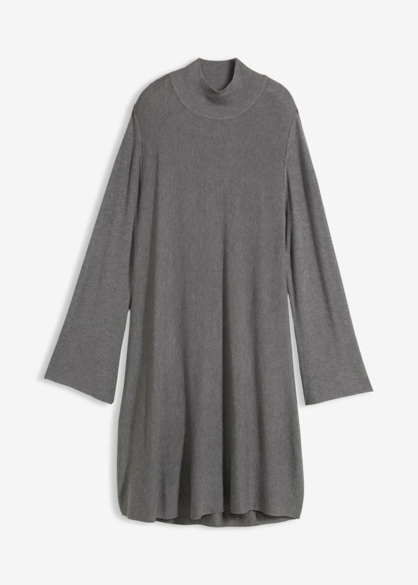 Outlet Vestido de punto de mezcla de viscosa con línea en A Mujer Esenciales|Vestidos