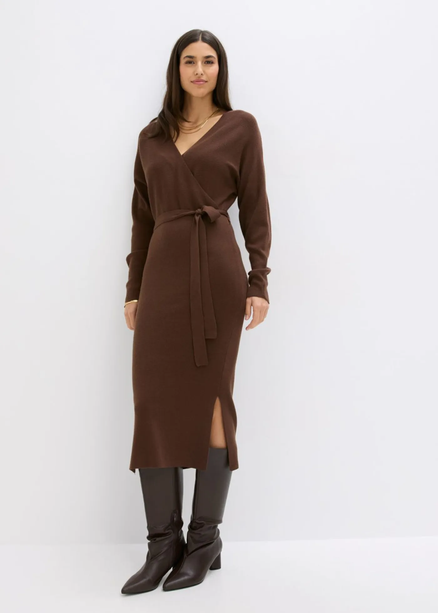 Vestido de punto de mezcla de viscosa fluida Mujer Vestidos|Ropa De Punto