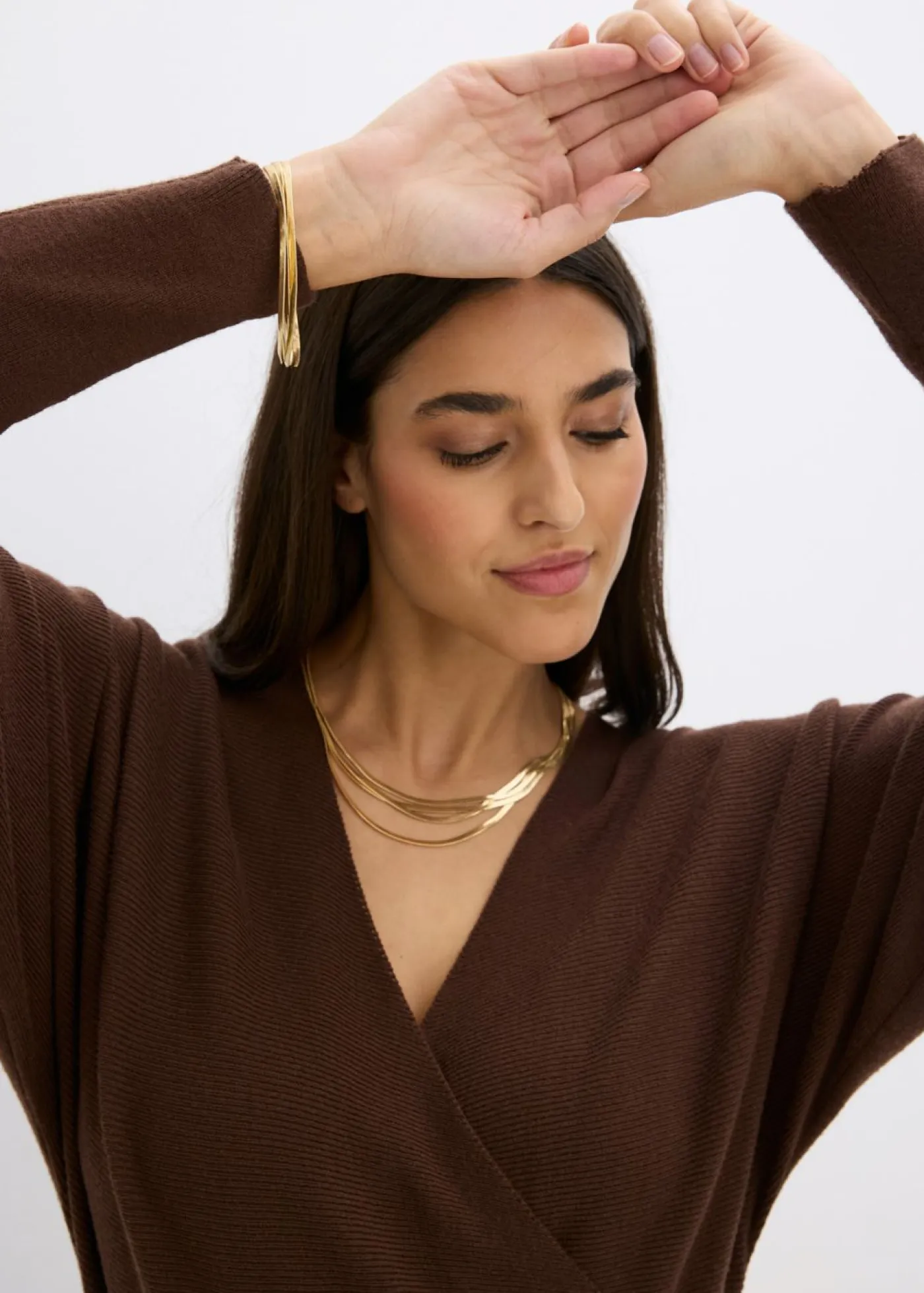 Vestido de punto de mezcla de viscosa fluida Mujer Vestidos|Ropa De Punto
