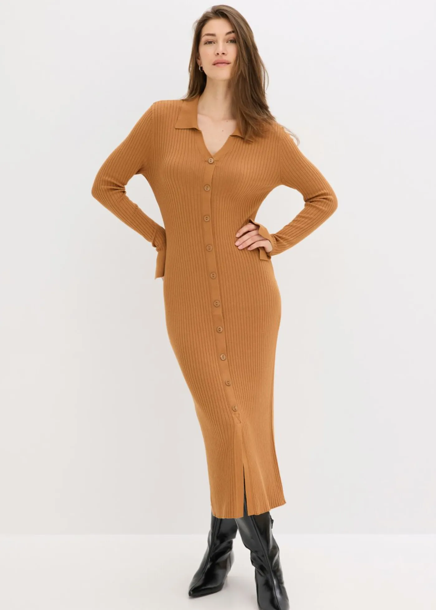 Online Vestido de punto de mezcla de viscosa suave Mujer Vestidos|Ropa De Punto