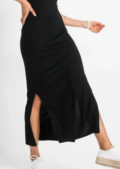 Clearance Vestido de punto de mezcla fluida de viscosa y elastano Mujer Vestidos|Tallas Pequeñas