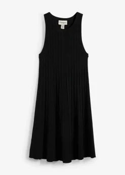 Sale Vestido de punto de mezcla de viscosa con línea en A Mujer Esenciales|Vestidos