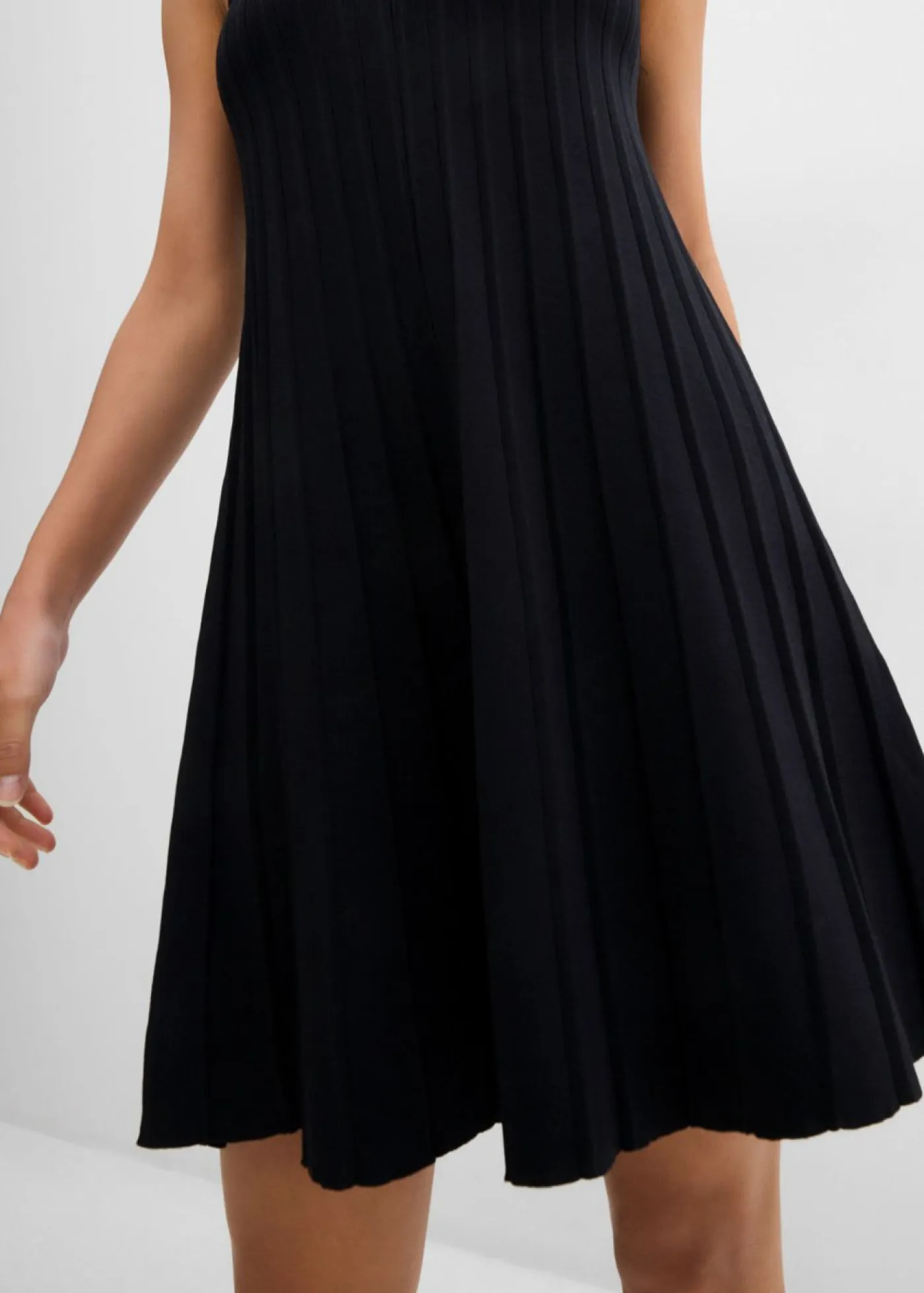 Sale Vestido de punto de mezcla de viscosa con línea en A Mujer Esenciales|Vestidos